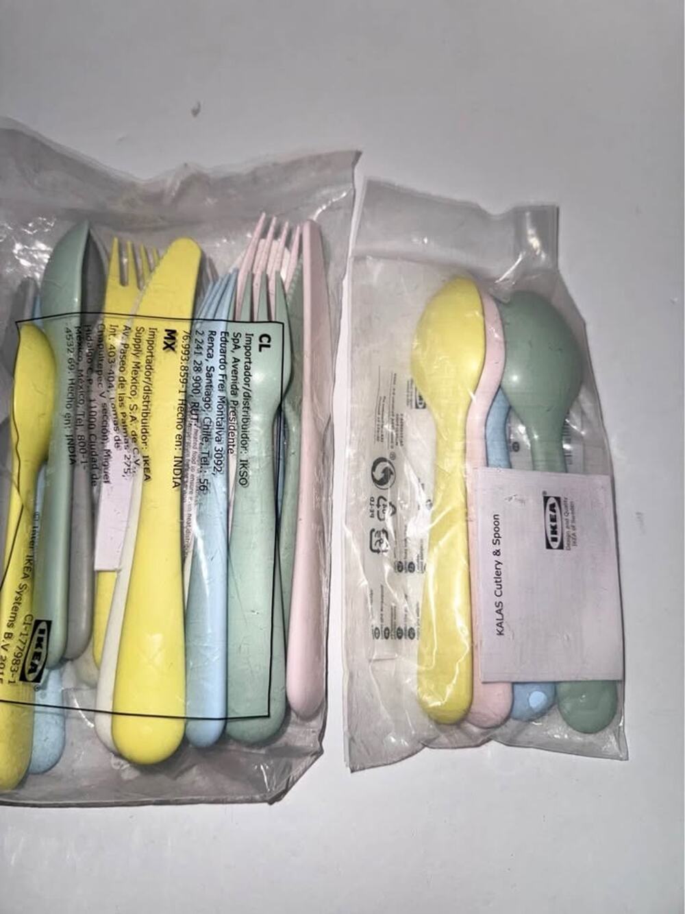 IKEA KALAS Children's Plastic Cutlery & Spoon Sets - New